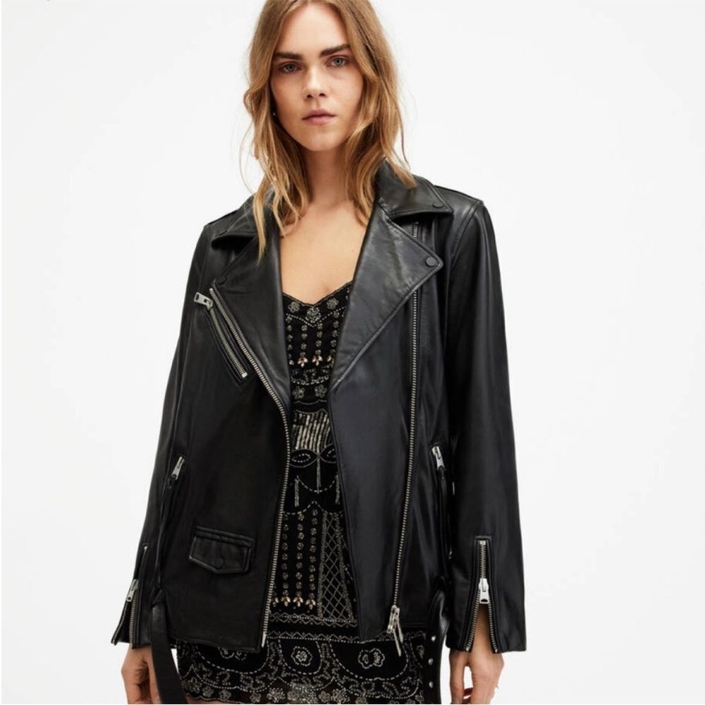 All Saints Billie Leather Jacket